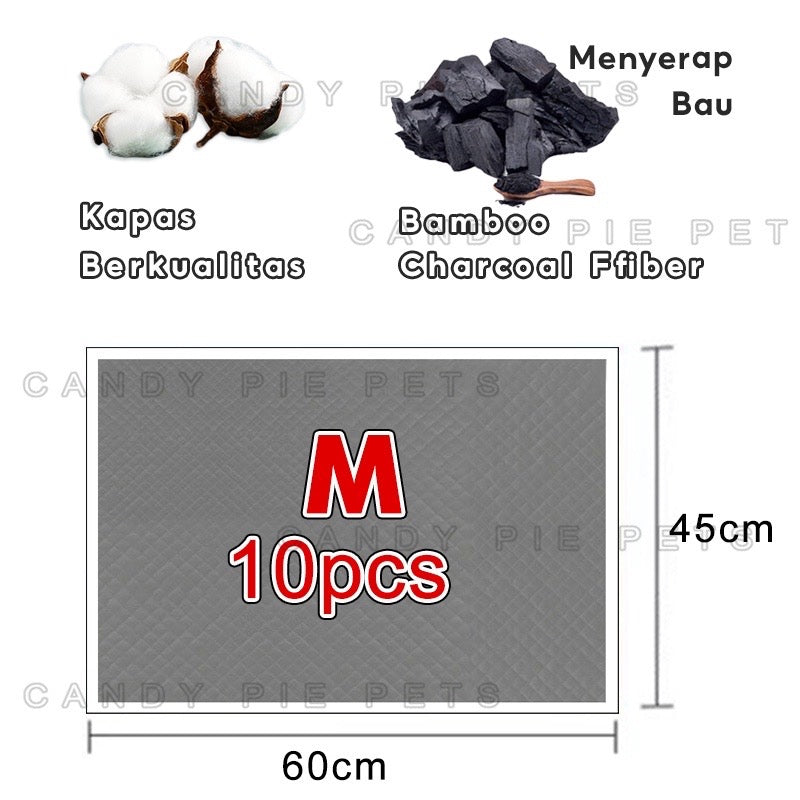 Pekanbaru ￼HR-Pad Pipis Kucing Anjing Popok Sekali Pakai Alas Pipis Pee Poop alas kucing melahirkan Underpad