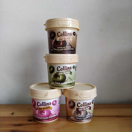 Pekanbaru Collins Dip Glaze Chocolate / Toping Coklat Berbagai Rasa 300Gr