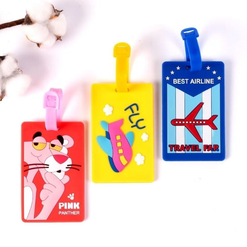 Pekanbaru Name Tag Koper Gantungan Koper Motif Lucu Bahan Silikon Luggage Tag Cartoon Id