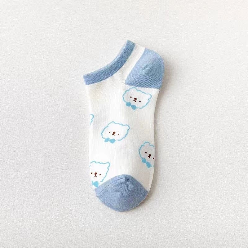 Pekanbaru Kaos Kaki Wanita Pria Pendek Kaos Kaki Beruang Unisex Semata Mata Kaki