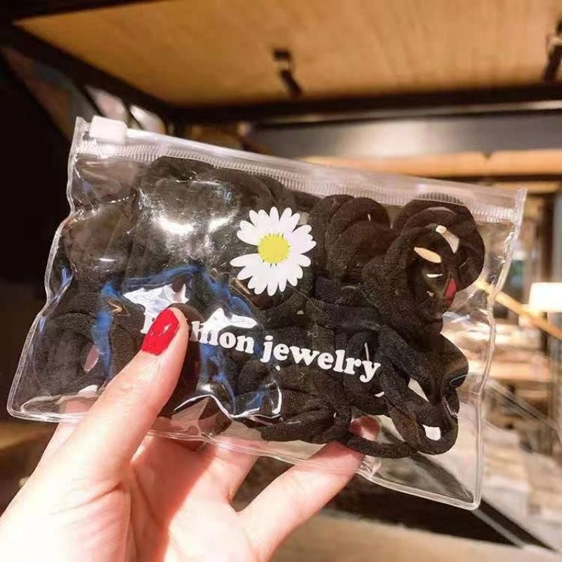 Pekanbaru Ikat Rambut Donat Isi 20Pcs Free Pouch Kunciran Rambut Anak Warna Warni