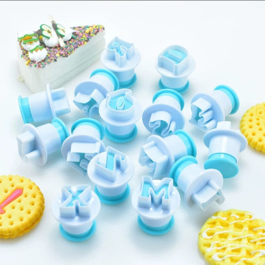 Pekanbaru Cetakan Fondant Mini / Fondant Cutter Mini Bentuk Angka / Alphabet