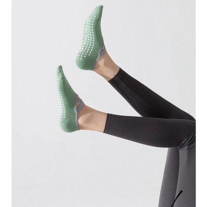 Pekanbaru Kaos Kaki Wanita Yoga Anti Slip Cross Gym Fitness Women Socks