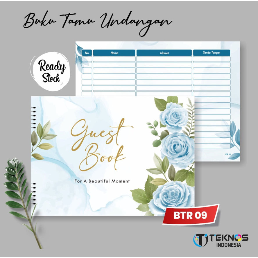 Pekanbaru Buku Tamu Pernikahan NON CUSTOM / Wedding Guest Book TIDAK CUSTOM Soft Cover DESIGN KEKINIAN TERBARU