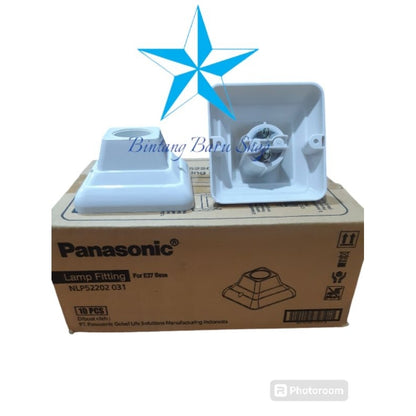 Pekanbaru Fitting Lampu Panasonic E27 Petak Dan Bulat / Fitting Lampu Plafon Panasonic