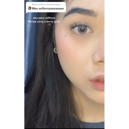 Pekanbaru Softlens Recipe Dia 14.5Mm Normal & Minus Grey Brown Blue (-0.50 S/D -6.00) Gray Ctk
