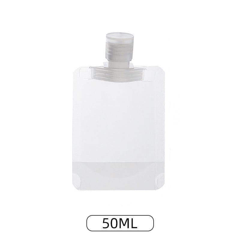 Pekanbaru HR-Botol Pouch Plastik Travel Refill Tempat Sabun Cair Lotion Shampoo Skincare Stiker Cantik Viral