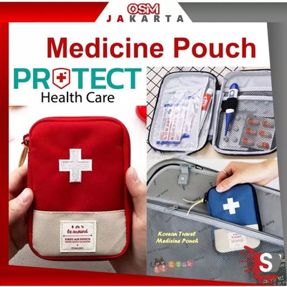 Pekanbaru [ P3K ] Medicine Korean Travel Medicine Bag Tas Dompet Obat