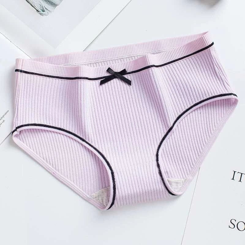 Pekanbaru Celana Dalam Wanita - Underwear Cewek Polos List Hitam Pita - Celana