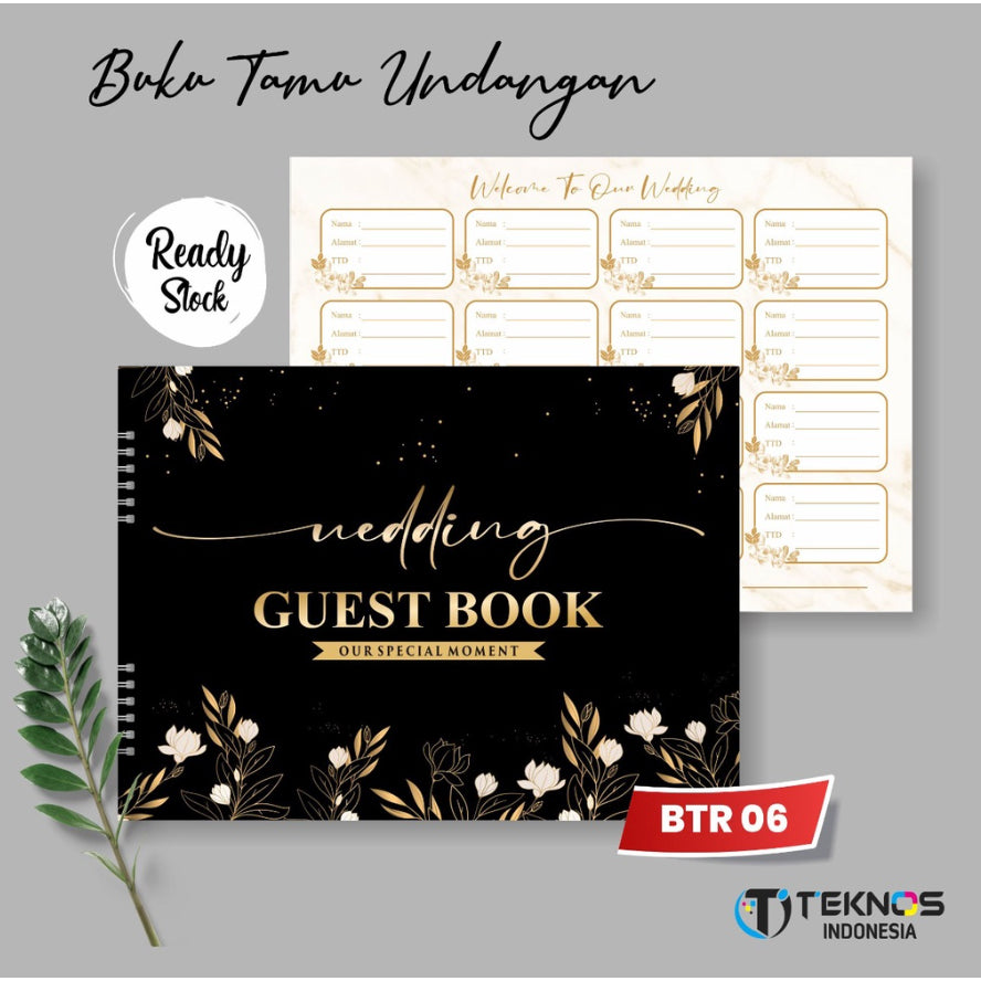 Pekanbaru Buku Tamu Pernikahan NON CUSTOM / Wedding Guest Book TIDAK CUSTOM Soft Cover DESIGN KEKINIAN TERBARU