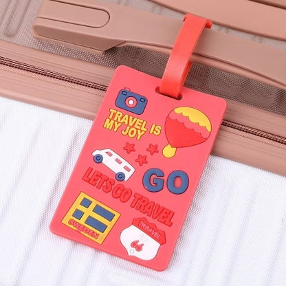 Pekanbaru Name Tag Koper Gantungan Koper Motif Lucu Bahan Silikon Luggage Tag Cartoon Id