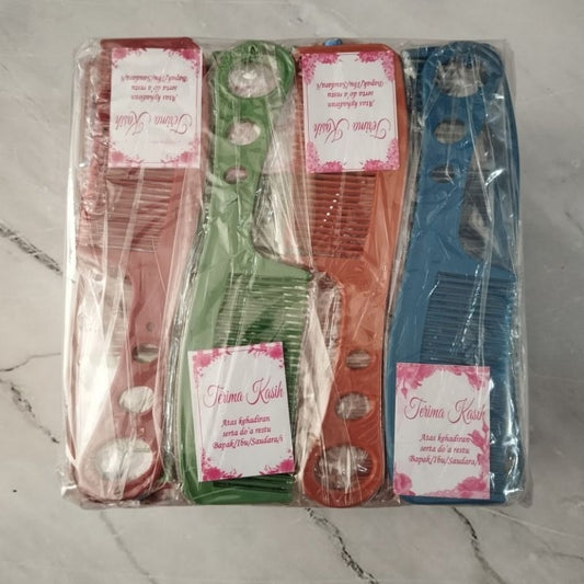 Pekanbaru 100PCS SOUVENIR SISIR MINI Panjang 15 cm Sovenir Pernikahan Acara Nikah Murah
