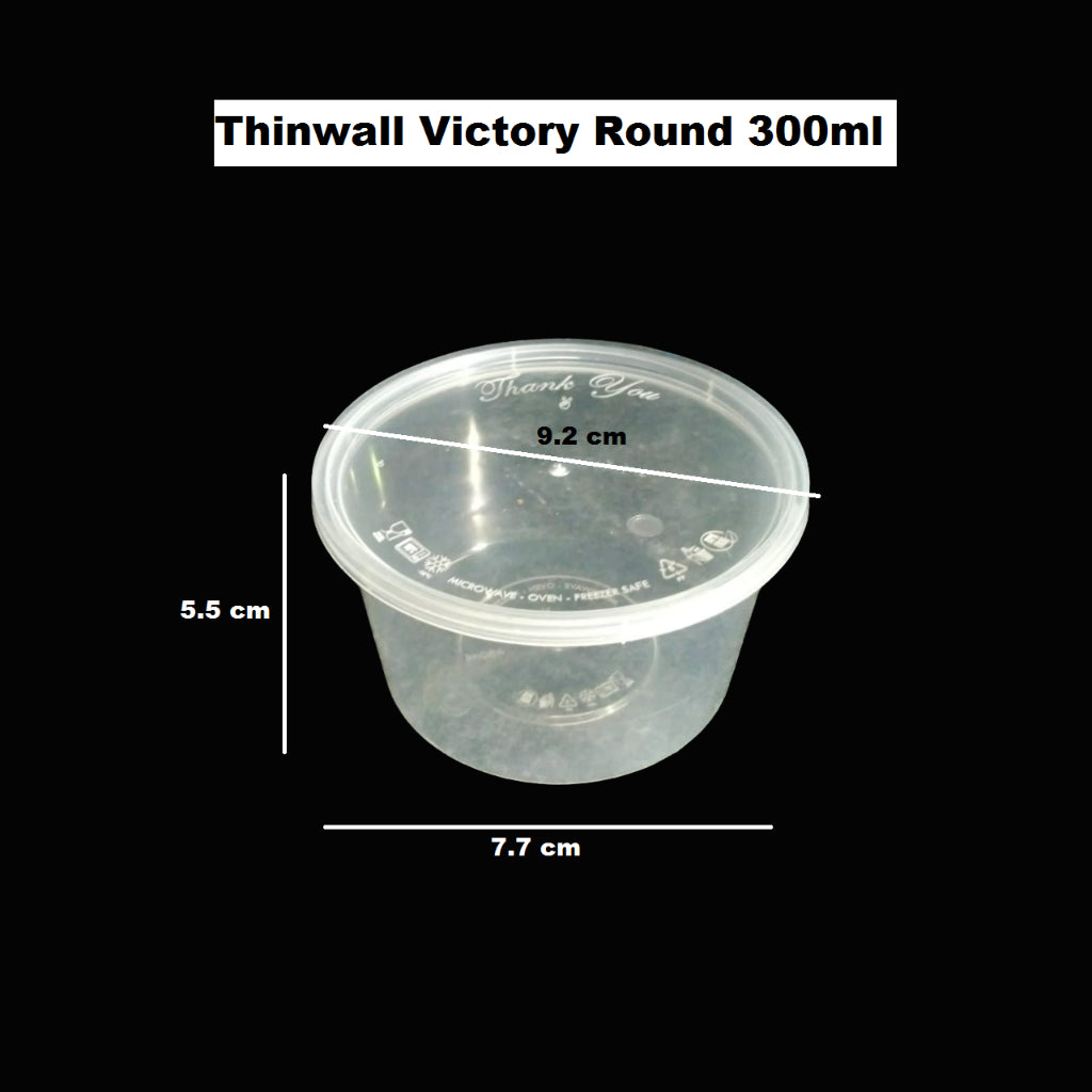 Pekanbaru Victory Thinwall Round & Bowl Per Pack