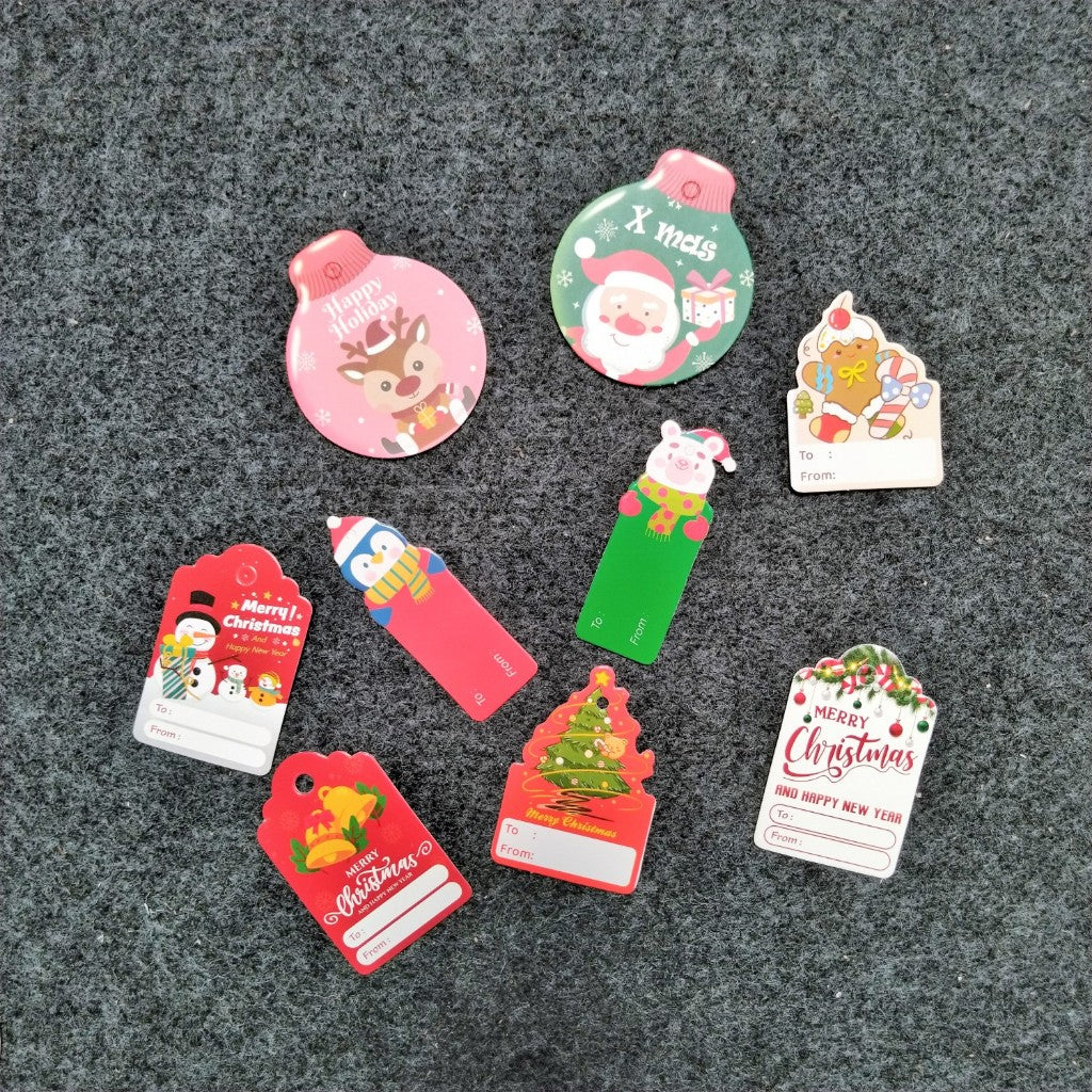 Pekanbaru Christmas Hang Tag / Tag Natal Berbagai Motif Per Pack