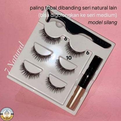 Pekanbaru Eyelash Magnetic 1 Set Lengkap Bulu Mata Magnet 3 Psg