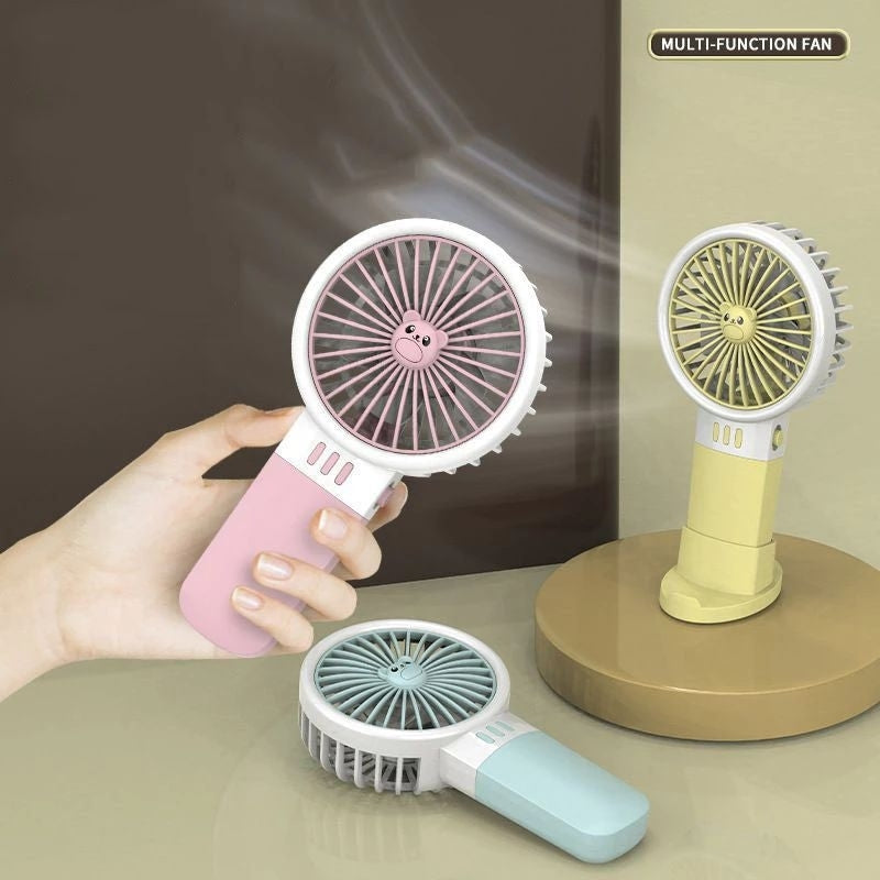 Pekanbaru Kipas Angin (Baterai)Mini Fan Genggam Tangan Portable Stand Holder
