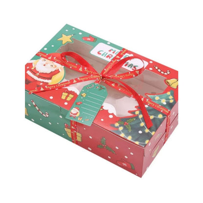 Pekanbaru Christmas Cupcake Box / Kotak Cupcake Natal Berbagai Ukuran