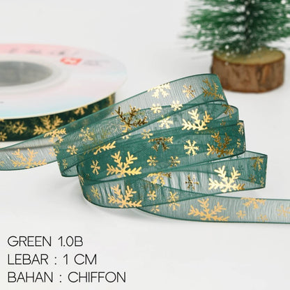 Pekanbaru Christmas Ribbon / Pita Natal Berbagai Jenis Per Meter