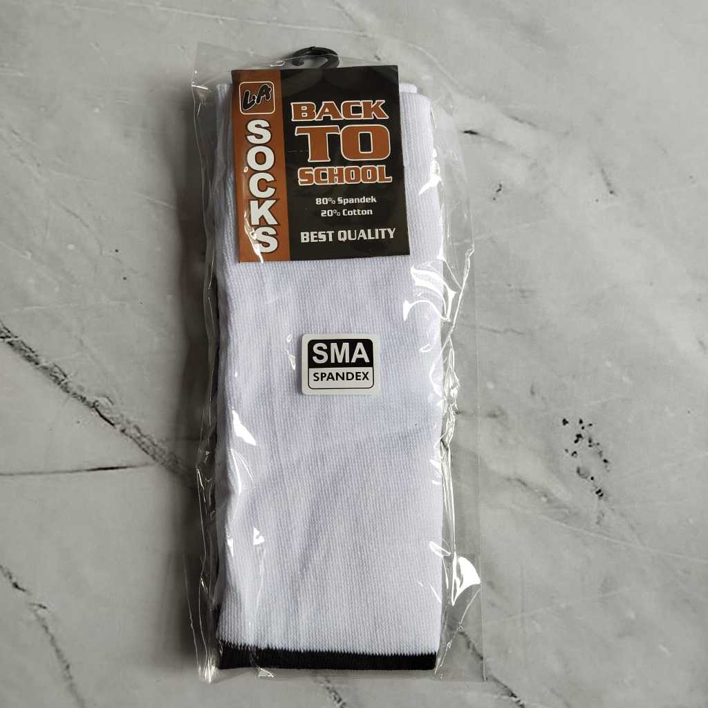 Pekanbaru Kaos kaki sekolah SD, SMP, SMA (HITAM PUTIH)
