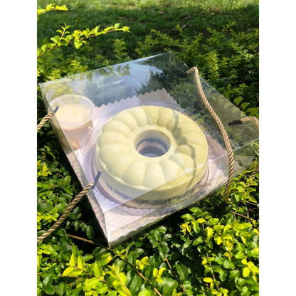 Pekanbaru Cake Box Hampers / Kotak Kue Hampers / Pudding Mika Bening Tali Gold Berbagai Ukuran