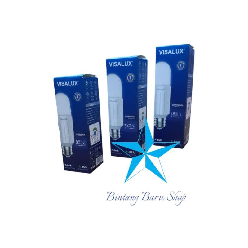 Pekanbaru Lampu  Led Visalux Luminance P-Bulb Cahaya Putih E27 9W 12W 15W