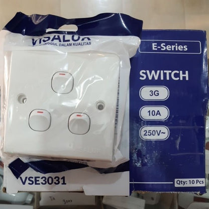 Pekanbaru Visalux - Saklar Visalux E Series Ob / Switch Lampu / Stop Kontak