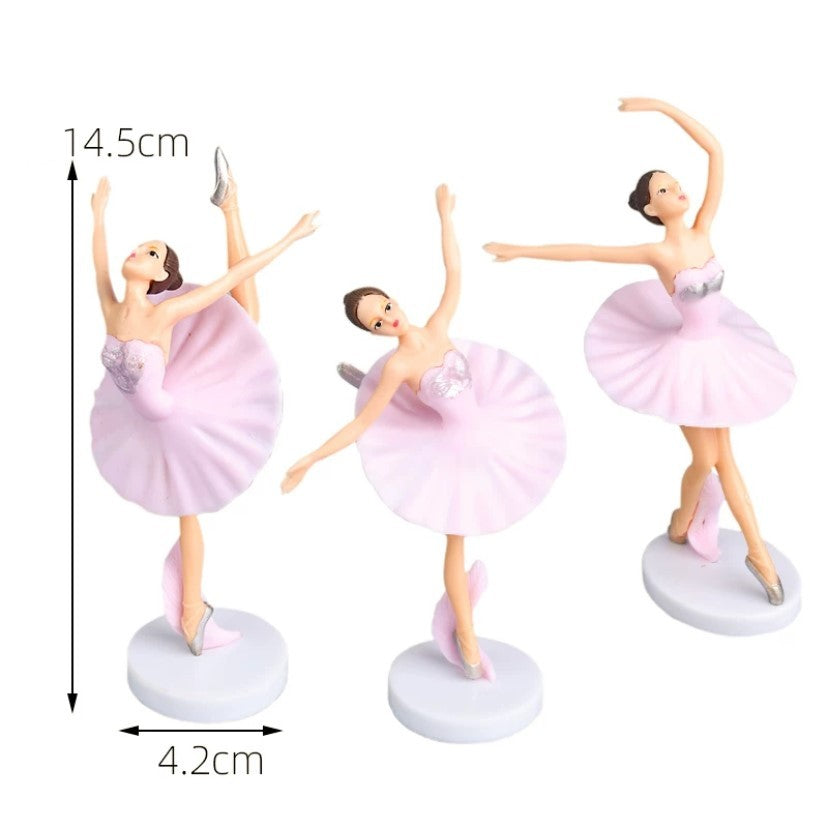 Pekanbaru Topper Kue Model Ballerina Bahan Plastik Set