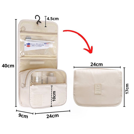 Pekanbaru HR- TAS KOSMETIK MANDI GANTUNG Travel Bag Storage Make Up TAS KOSMETIK MANDI GANTUNG Tas Penyimpanan Kosmetik Perlengkapan Mandi Pouch Makeup Wanita Serbaguna Traveling Original Bahan Tebal