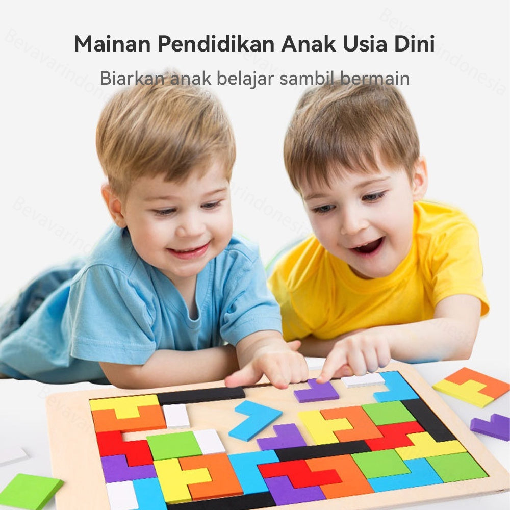 Pekanbaru Mainan Puzzle Tetris / Russian Block toy / Mainan Edukasi Anak / Mainan Susun