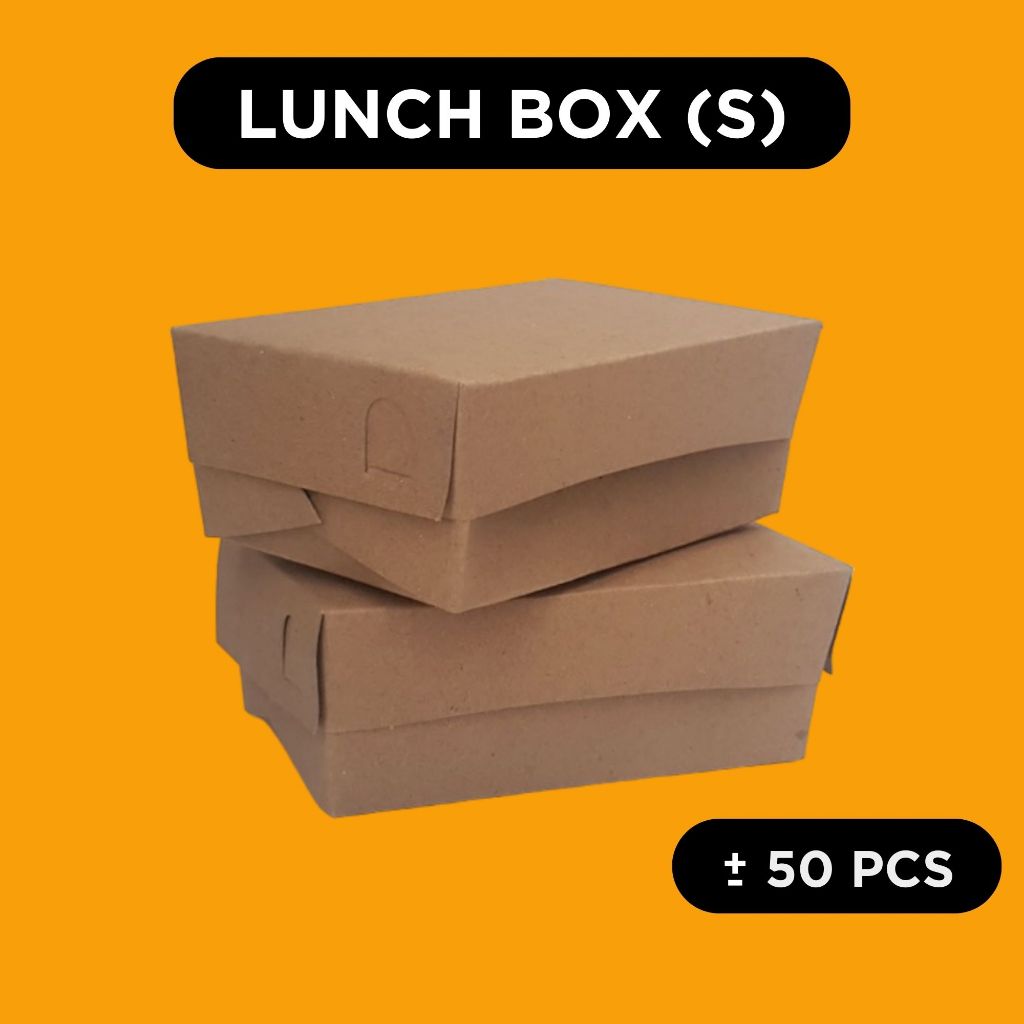 Pekanbaru Paper Lunch Box L M M-HEMAT S XS Kemasan Dimsum Ayam Geprek Mie Gorengan Brownies Laminasi Food Tray