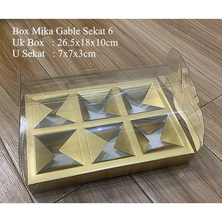 Pekanbaru Mooncake Hampers Box / Kotak Kue Bulan / Kotak Mika Gable Sekat