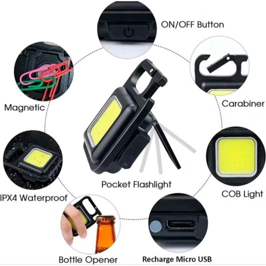 Pekanbaru HR-Keychain Light | Gantungan Senter Led Mini | Lampu Camping | Lampu Sepeda EMERGENCY LAMP