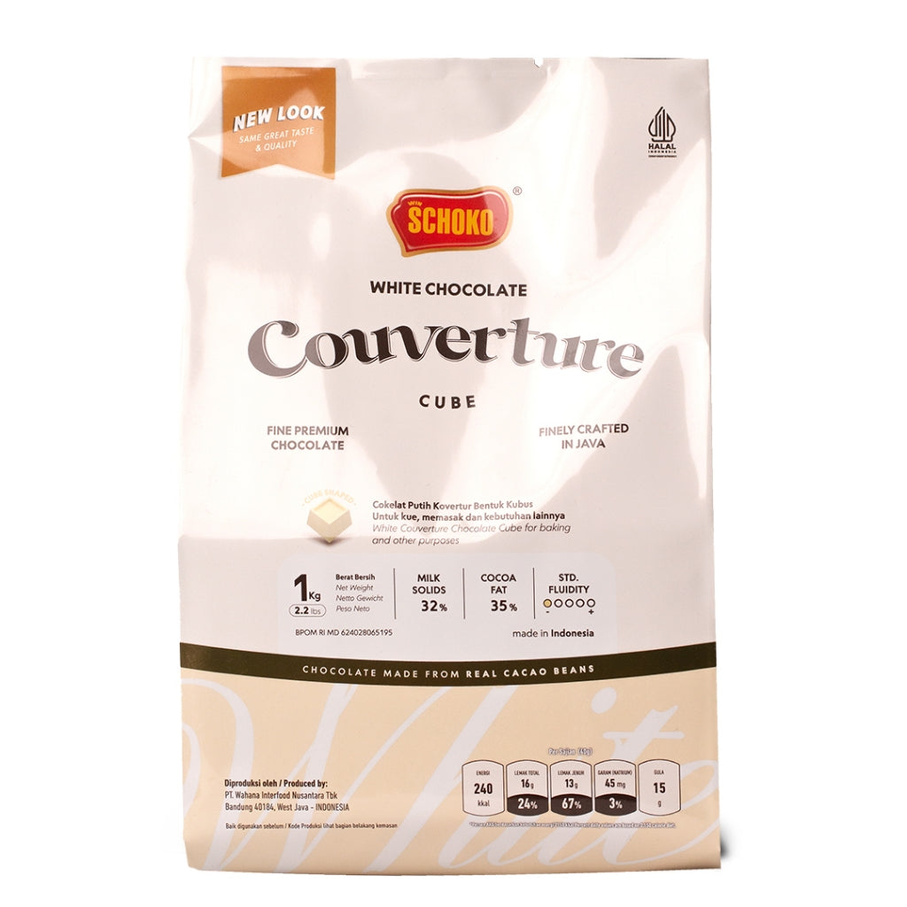 Pekanbaru Schoko Chocolate Couverture Cube Berbagai Variant 250Gr Repack