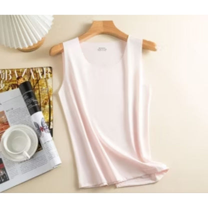 Pekanbaru Tanktop wanita ice silk tipis nyaman dingin tanpa lengan