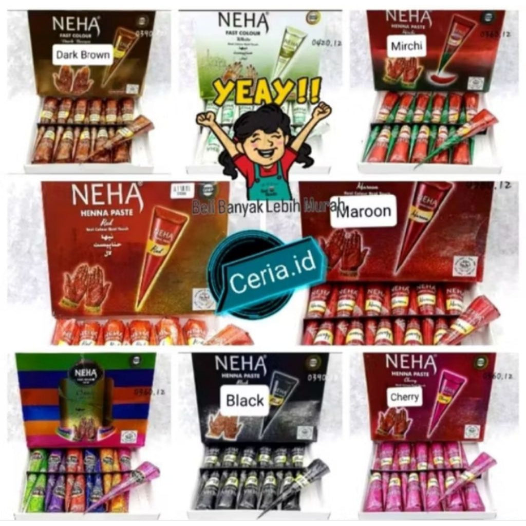 Pekanbaru Neha Henna Pastel Halal