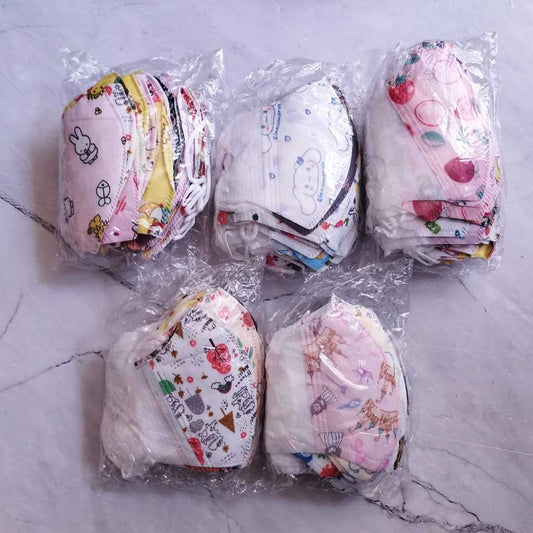 Pekanbaru 50 pcs Masker Duckbill 3D Anak Karakter Kids Masker Duckbill 3Ply Anak Motif