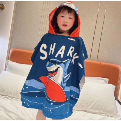 Pekanbaru Baju Handuk Mandi Anak Karakter / Handuk Ponco Topi