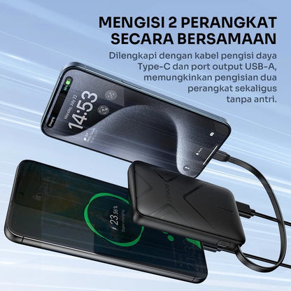 Pekanbaru Power Bank 5000-10000Mah Robot With Official Warranty Rt07 Rt11 Rt12 Rt180S Rt190S