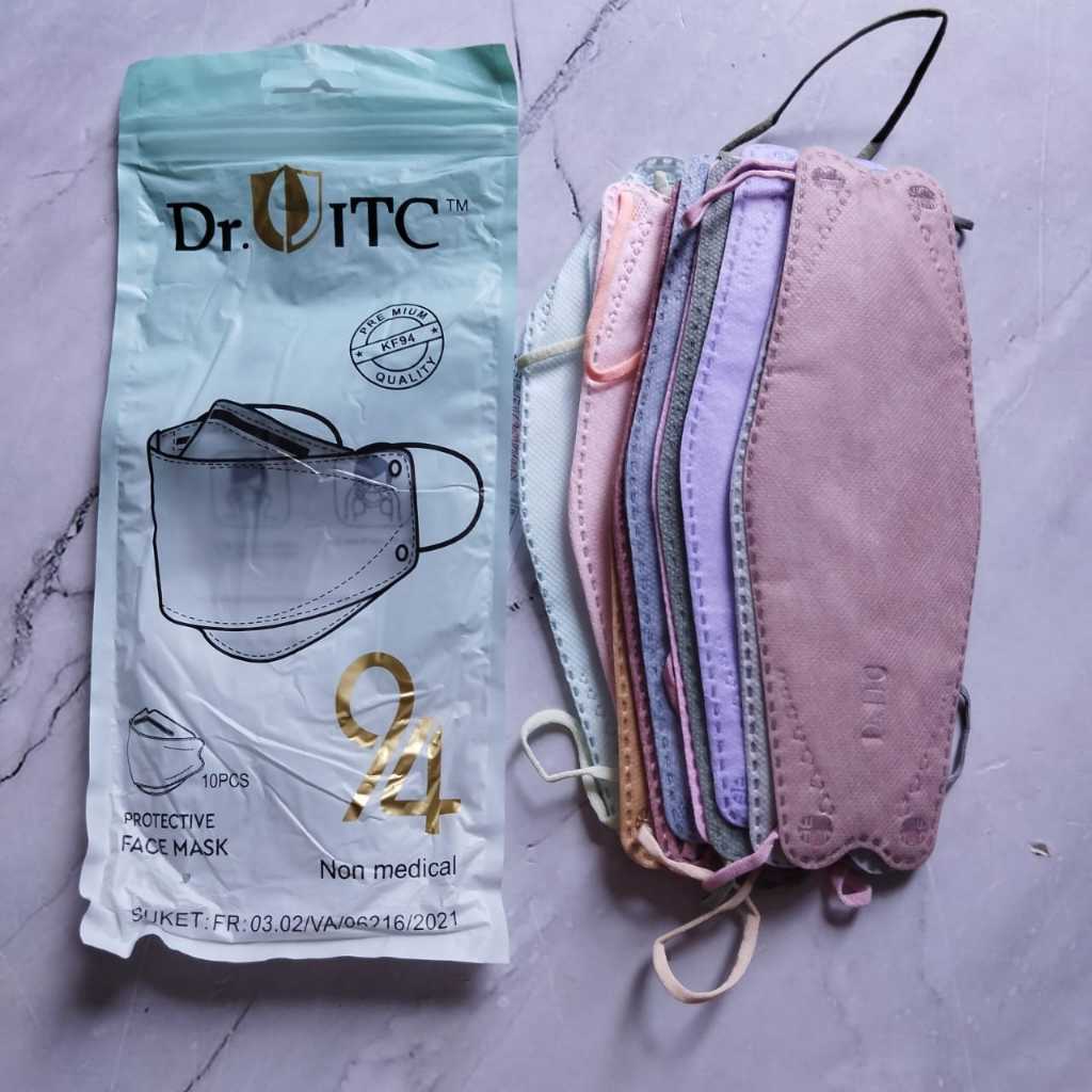 Pekanbaru Masker KF94 1 Pak  Isi 10 pcs Masker Earloop Disposable Face Mask Masker Kesehatan Korea