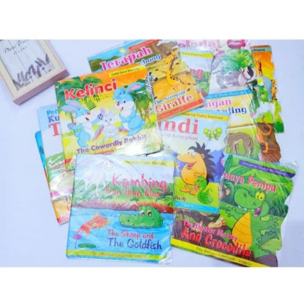 Pekanbaru Buku cerita Dongeng Dunia Binatang / Dongeng 2 Bahasa / Buku Dongeng Bergambar