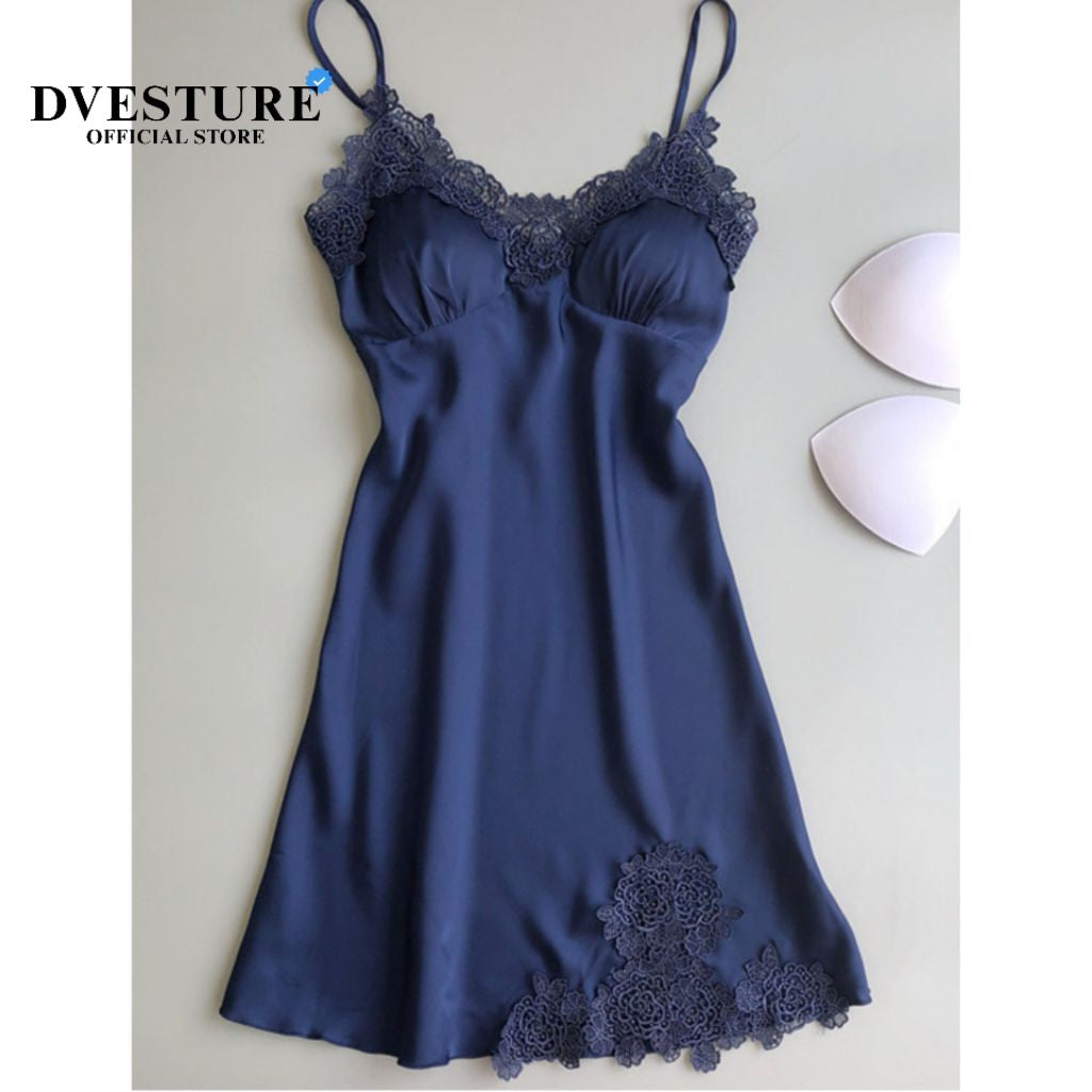 Pekanbaru Lingerie Dress Set D-03 Plus Busa Dada Baju Tidur Dinas Wanita Dewasa