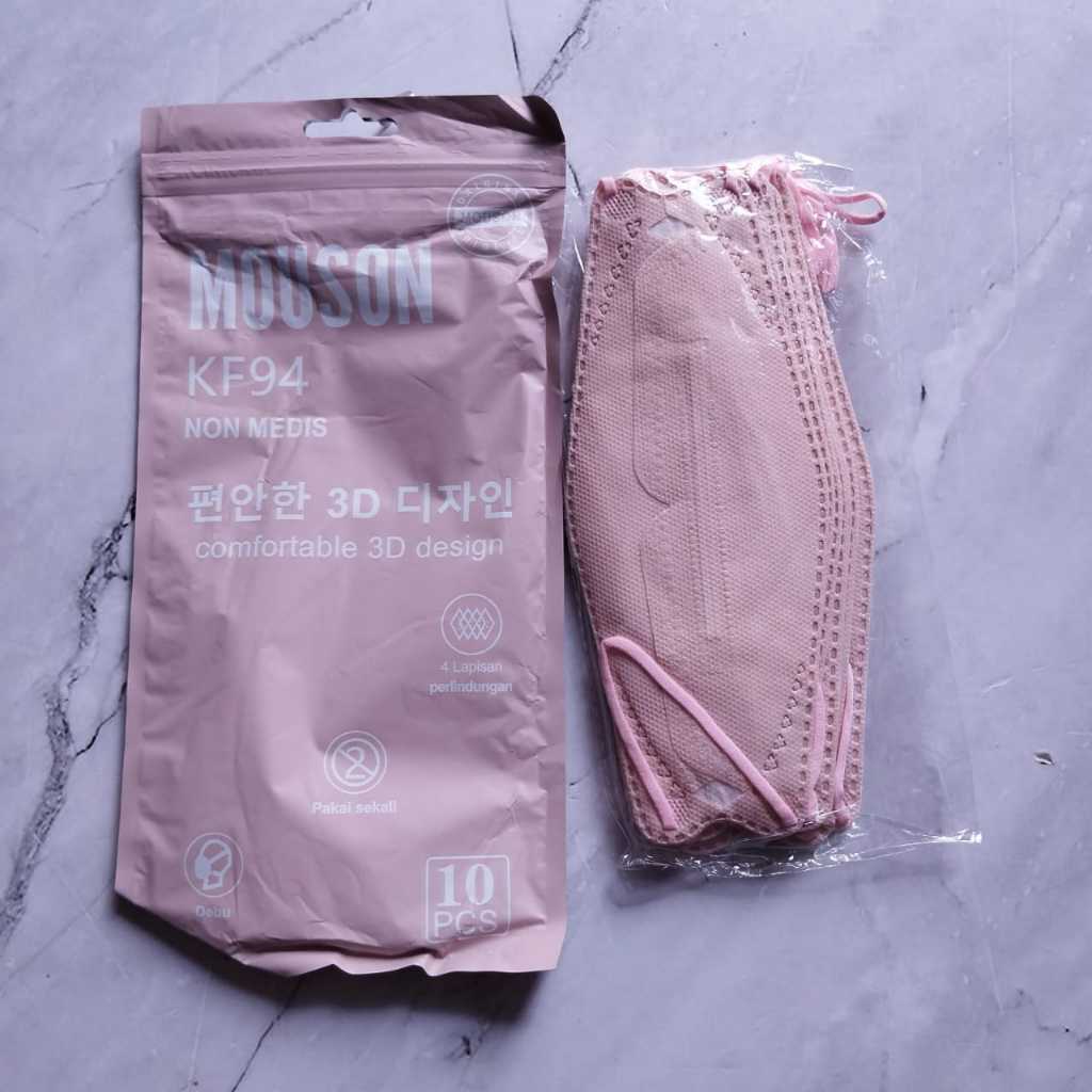 Pekanbaru Masker KF94 1 Pak  Isi 10 pcs Masker Earloop Disposable Face Mask Masker Kesehatan Korea
