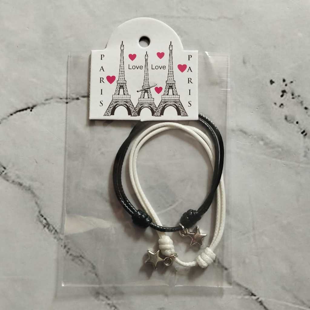 Pekanbaru Gelang Couple / Gelang pasangan Waterproff / Gelang Bintang silver