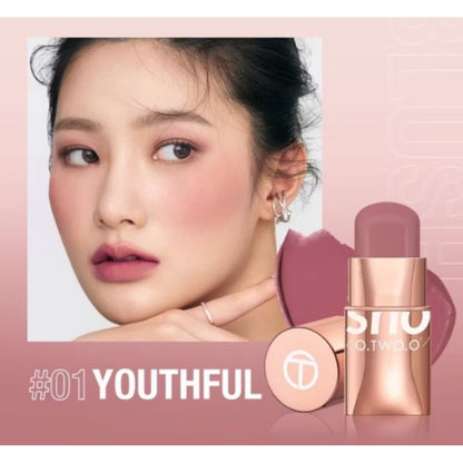 Pekanbaru O.Two.O Makeup Blush Stick Hydrating Glossy Lip & Cheek 6 Colors Beauty Cosmetics