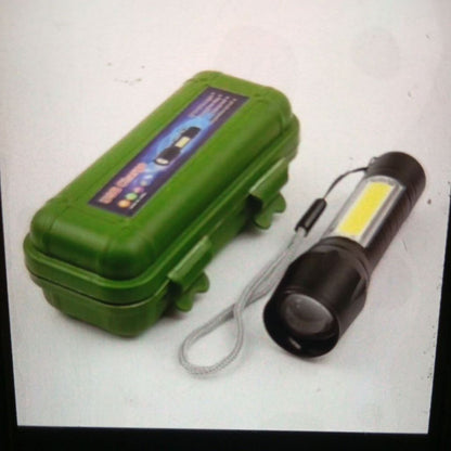Pekanbaru Senter Mini Xpe Cob Led 200 M Police Light Recharge