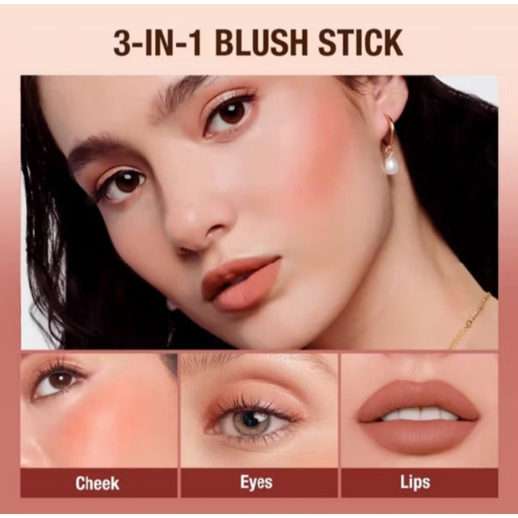 Pekanbaru O.Two.O Makeup Blush Stick Hydrating Glossy Lip & Cheek 6 Colors Beauty Cosmetics