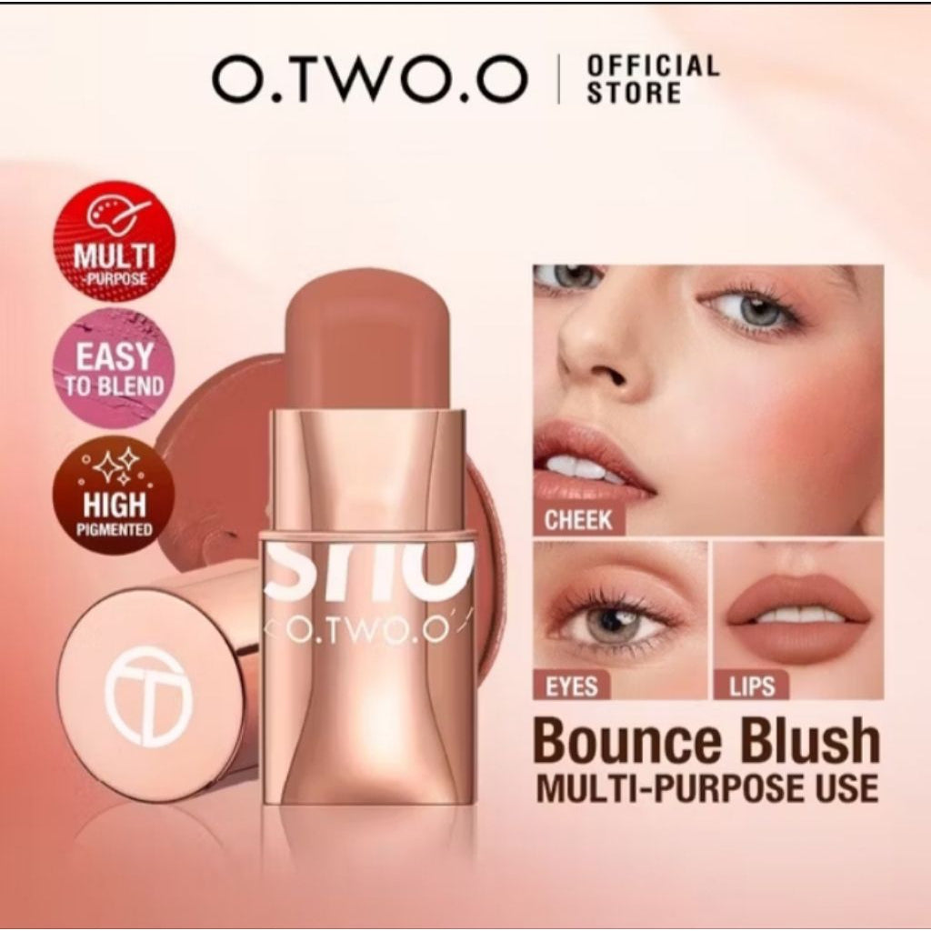 Pekanbaru O.Two.O Makeup Blush Stick Hydrating Glossy Lip & Cheek 6 Colors Beauty Cosmetics