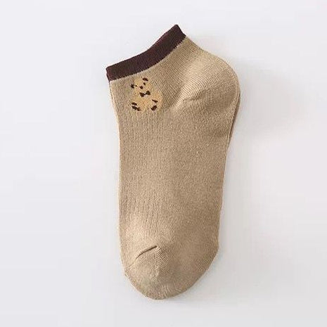 Pekanbaru Kaos Kaki Teddy Bear Pendek Coklat Hitam Putih Moka Cream Cute Bear Women Socks Kaos Kaki Beruang Lucu Berkualitas Kaos Kaki Soft Lembut High Quality Korean Style