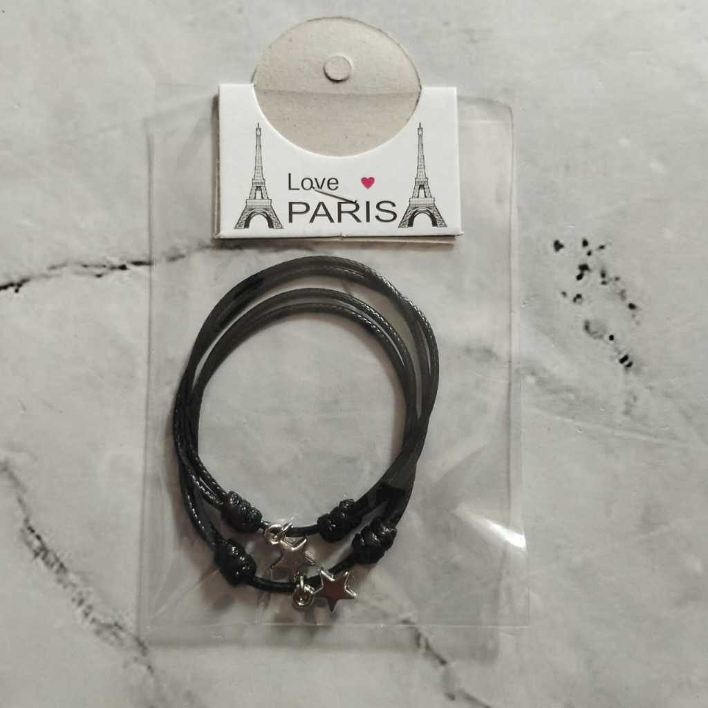 Pekanbaru Gelang Couple / Gelang pasangan Waterproff / Gelang Bintang silver