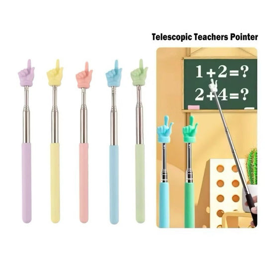Pekanbaru Penunjuk Papan Tulis Tongkat Pointer Max 68cm Untuk Mengajar - Stationery DESAIN JARI TELESKOPIK